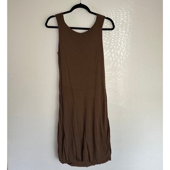 Peruvian Connection Elegant Brown Sleeveless Dress - Picture 2 of 9